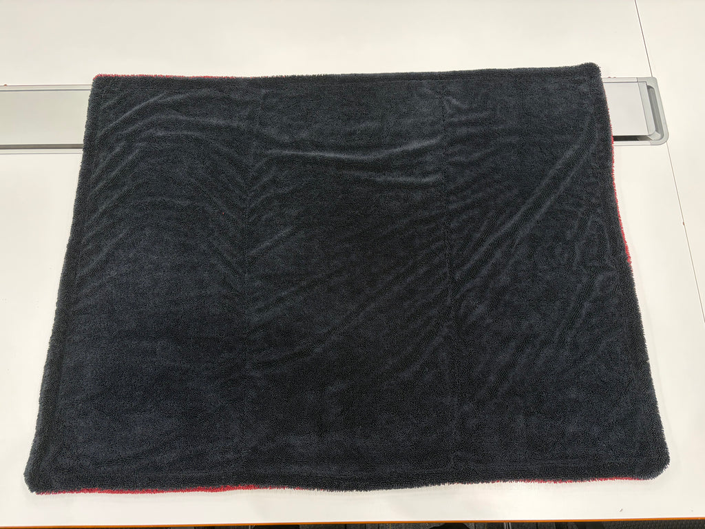 NEATLY XL Car Drying Towel — Red/Black 1300GSM Microfiber (36"×28")