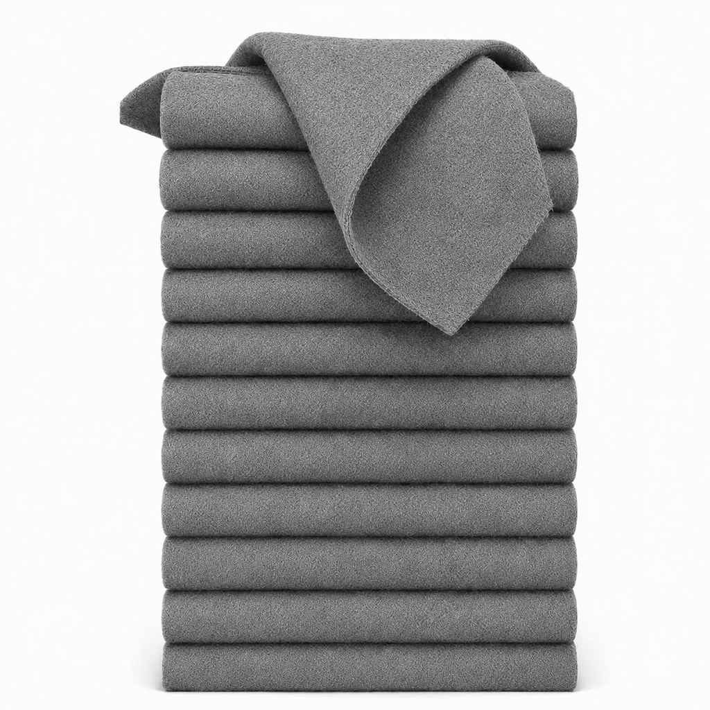 Magic Cleaning Cloth — 6/12 Pack Premium Microfiber Towels, Lint-Free Streak-Free Reusable for Car Windows, Glass, Mirrors, Kitchen - Photo 1