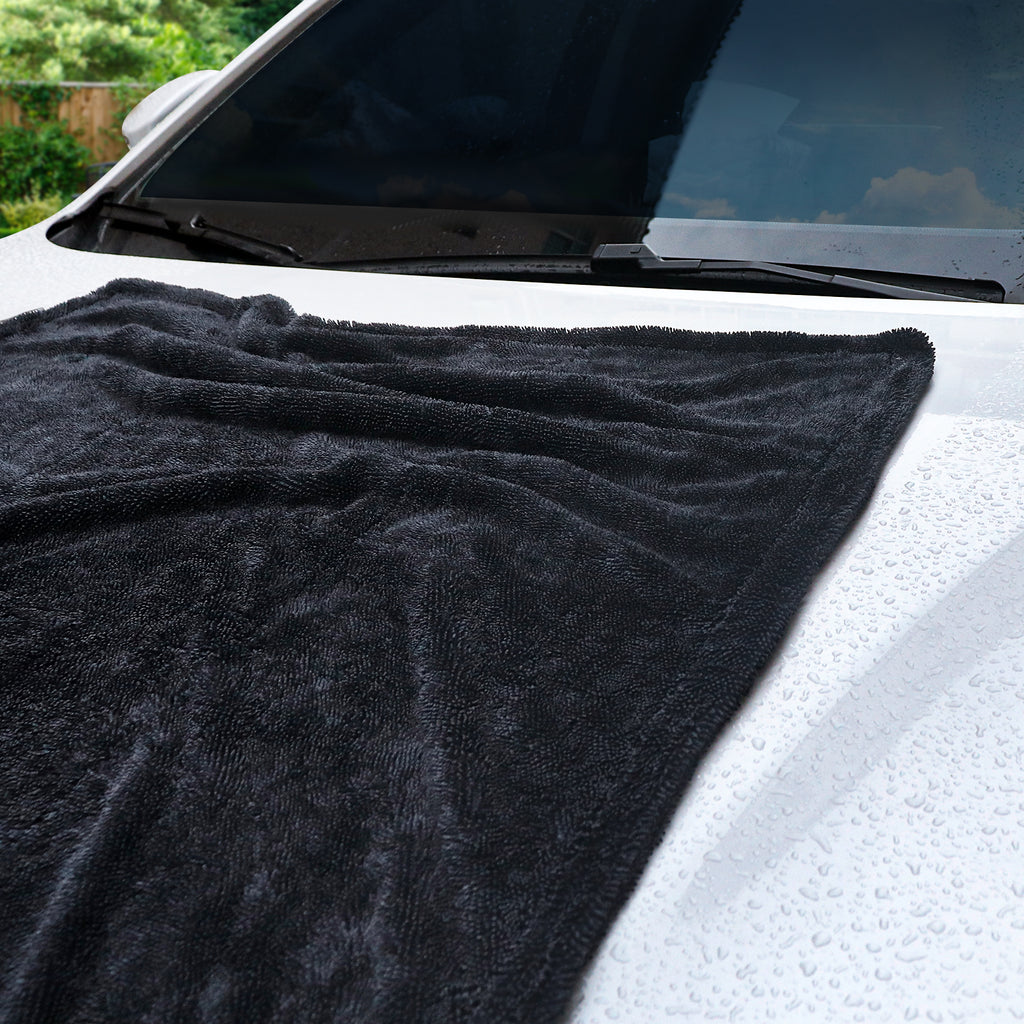 NEATLY XL Pro Car Drying Towel — Black 1300GSM Microfiber (36"×28")