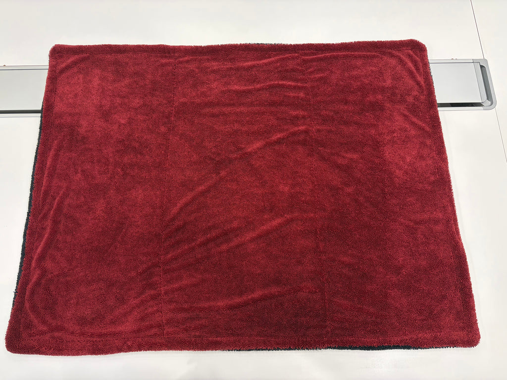 NEATLY XL Car Drying Towel — Red/Black 1300GSM Microfiber (36"×28")